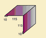 Планка угла наружного (2 м) ПУН-115х115х2000