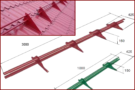 Снегозадержатель для металлочерепицы чертеж