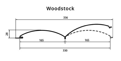 Размеры сайдинга Woodstock МП