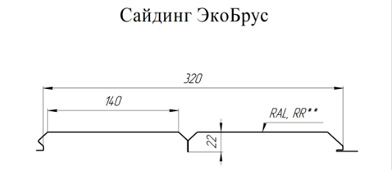 Размеры сайдинга ЭкоБрус